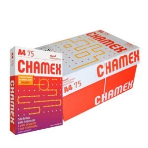 Papel Sulfite A4 Chamex Office 75g 210 x 297mm – Caixa com 10 Resmas – 5000 Folhas
